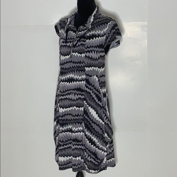 Klozlyne Abstract Print Collar Dress NWT - Picture 1 of 7